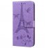 For iPhone12 mini Phone Case 5 4 Inches Card Slot Phone Bracket Mobile Phone Cover purple