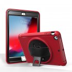 For ipad MINI 1 / 2 / 3 Wrist Handle Tri-proof Shockproof Dustproof Anti-fall Protective Cover with Bracket red