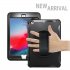 For ipad MINI 1   2   3 Wrist Handle Tri proof Shockproof Dustproof Anti fall Protective Cover with Bracket black