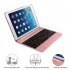 For ipad  air1 2 pro 9 7 Tablet PC Slim Wireless Bluetooth Keyboard Rose gold