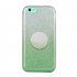For iphone 6 6S 6 plus 6S plus 7 8 SE 2020 Phone Case Gradient Color Glitter Powder Phone Cover with Airbag Bracket green