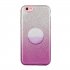 For iphone 6 6S 6 plus 6S plus 7 8 SE 2020 Phone Case Gradient Color Glitter Powder Phone Cover with Airbag Bracket purple
