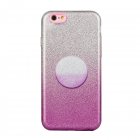 For iphone 6 6S 6 plus 6S plus 7 8 SE 2020 Phone Case Gradient Color Glitter Powder Phone Cover with Airbag Bracket purple