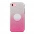 For iphone 6 6S 6 plus 6S plus 7 8 SE 2020 Phone Case Gradient Color Glitter Powder Phone Cover with Airbag Bracket Pink