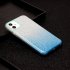 For iphone X XS XR XS MAX 11 11 pro MAX Phone Case Gradient Color Glitter Powder Phone Cover with Airbag Bracket blue