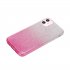 For iphone X XS XR XS MAX 11 11 pro MAX Phone Case Gradient Color Glitter Powder Phone Cover with Airbag Bracket Pink