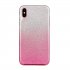 For iphone X XS XR XS MAX 11 11 pro MAX Phone Case Gradient Color Glitter Powder Phone Cover with Airbag Bracket blue