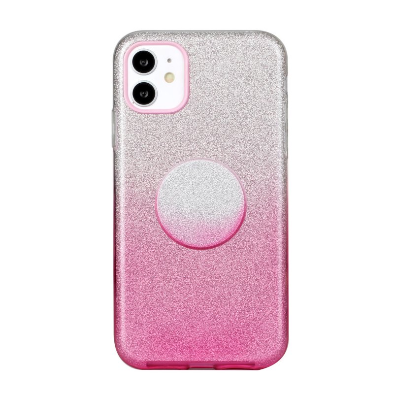 Wholesale For Iphone X Xs Xr Xs Max 11 11 Pro Max Phone Case Gradient Color Glitter Powder Phone Cover With Airbag Bracket Pink From China