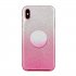 For iphone X XS XR XS MAX 11 11 pro MAX Phone Case Gradient Color Glitter Powder Phone Cover with Airbag Bracket black