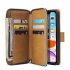 For iphone X XS XS MAX 11 11Pro Pu Leather  Mobile Phone Cover Zipper Card Bag   Wrist Strap brown