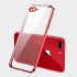 ForiPhone 7 8 SE 2020 7 plus 8 plus 6 6S 6 plus 6S plus Mobile Phone shell Square Transparent electroplating TPU Cover Cell Phone Case red