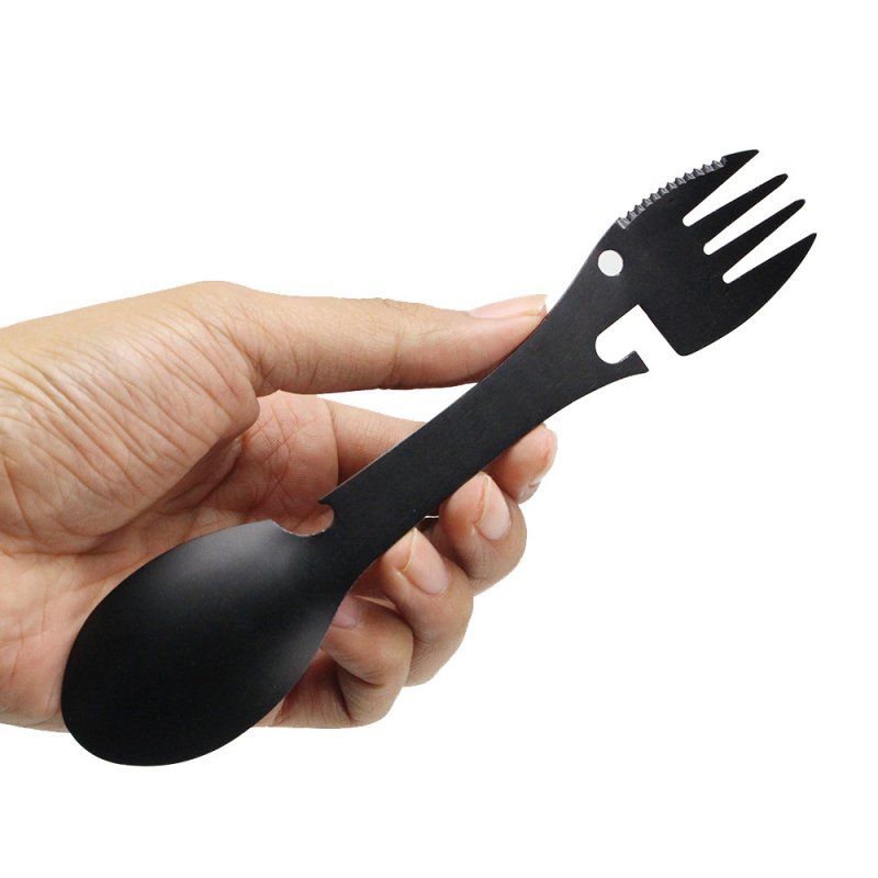 Fork Spoon Multi-function  Cutlery 2 In 1 Spoon Fork Outdoor Cooking Camping Hiking as picture show