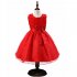 Formal Party Dresses Baby Teenage Girl Clothes Kids Toddler Birthday Bow Outfit Costume Children Graduation Princess Gowns 5PO1