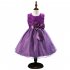 Formal Party Dresses Baby Teenage Girl Clothes Kids Toddler Birthday Bow Outfit Costume Children Graduation Princess Gowns 5PO1