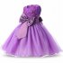Formal Party Dresses Baby Teenage Girl Clothes Kids Toddler Birthday Bow Outfit Costume Children Graduation Princess Gowns 5PO1