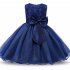 Formal Party Dresses Baby Teenage Girl Clothes Kids Toddler Birthday Bow Outfit Costume Children Graduation Princess Gowns 5PO1