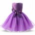 Formal Party Dresses Baby Teenage Girl Clothes Kids Toddler Birthday Bow Outfit Costume Children Graduation Princess Gowns 5PO1