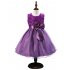 Formal Party Dresses Baby Teenage Girl Clothes Kids Toddler Birthday Bow Outfit Costume Children Graduation Princess Gowns 5PO1