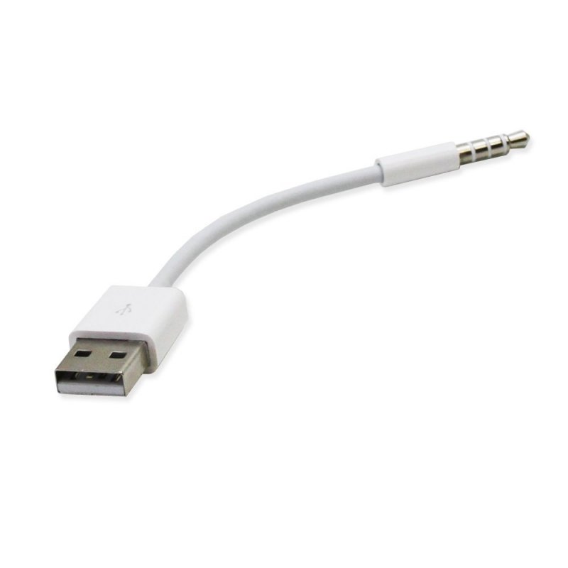 Fosmon USB Charging Sync Data Cable For Apple iPod shuffle (1 and 2rd Generation) - White