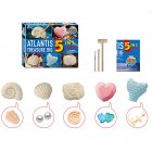 Fossils Dig Kit With Tools 5 In 1 Science Magic Treasure Digging Set Educational Toys For Geology Enthusiasts atlantis