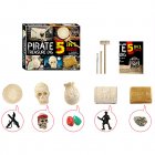 Fossils Dig Kit With Tools 5 In 1 Science Magic Treasure Digging Set Educational Toys For Geology Enthusiasts pirate treasure