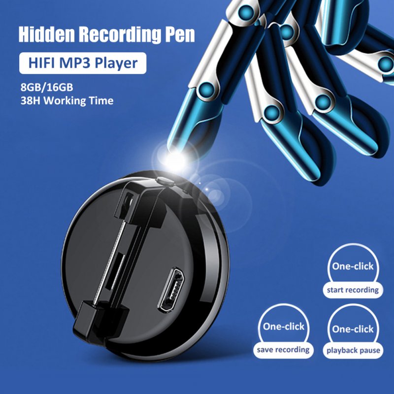 Mini Voice Recorder Audio Children Cartoon Recording Pen Noise Reduction HIFI MP3 Music Rapid Charging for Schoolbags 