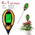 Four In One Electronic PH Soil Tester Light Meter Temperature Humidity Meter 1pc
