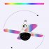 Four leaf Ceiling Music Lamp With Remote Control Folding Wireless RGB LED Projection Ceiling Fixture Lights For Living Room Bedroom Wedding Party Decor as shown