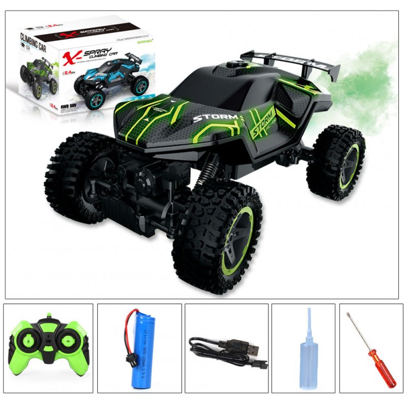 Four-wheel Drive RC Car Toy Stunt Off-road Climbing RCCar with Spray Light