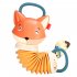 Fox Accordion Baby Toys Children Musical Instruments With Crinkle Paper Music Early Education Sensory Toys fox accordion