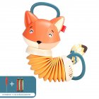 Fox Accordion Baby Toys Children Musical Instruments With Crinkle Paper Music Early Education Sensory Toys Battery Version + Screwdriver