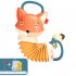 Fox Accordion Baby Toys Children Musical Instruments With Crinkle Paper Music Early Education Sensory Toys Charging Version   Screwdriver