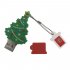 FoxSank Fashion Christmas Tree 4GB 8GB 16GB 32GB 64GB 128GB USB Flash Drive USB 2 0 Waterproof U DISK Green 8GB