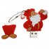 FoxSank Santa Claus Shape 4GB 8GB 16GB 32GB 64GB 128GB USB Flash Drive USB 2 0 Waterproof U Disk red 32GB