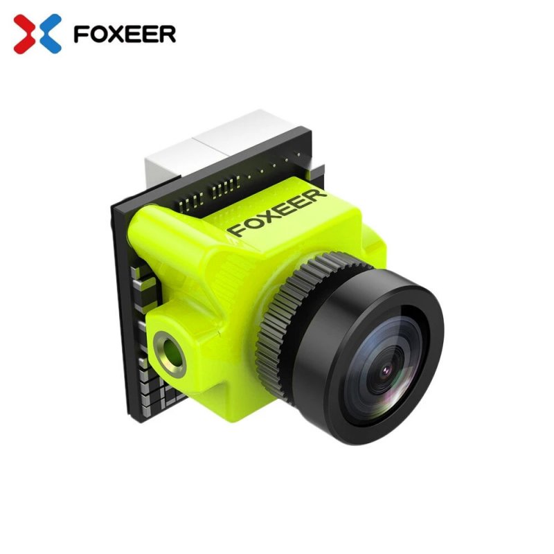 Foxeer Micro Predator 5 Racing FPV Camera 19*19mm 1000TVL 1.7mm M8 Lens 4ms Latency Super WDR Black Full Case green