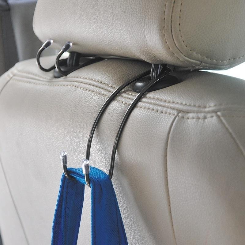 Metal Multi-functional Car Seat Hook Auto Headrest Hanger Bag Holder Clips for Car Bag Purse