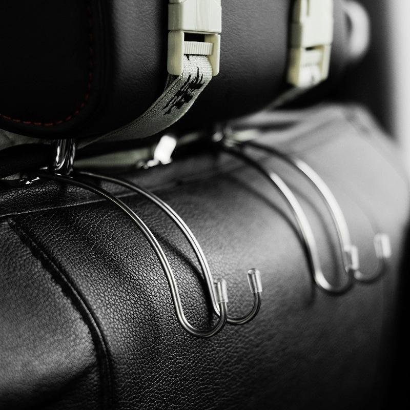 Metal Multi-functional Car Seat Hook Auto Headrest Hanger Bag Holder Clips for Car Bag Purse