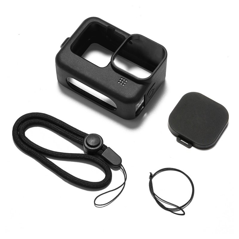 Frame Silicone Protective Housing Case Skin Lens Cover for GoPro Hero 9 Black Action Camera Accessories black