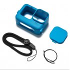 Frame Silicone Protective Housing Case Skin Lens Cover for GoPro Hero 9 Black Action Camera Accessories blue