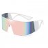 Frameless Colorful Sunglasses Windproof Uv Protection Sun Glasses For Driving Fishing Outdoor Sports red lens