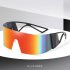 Frameless Colorful Sunglasses Windproof Uv Protection Sun Glasses For Driving Fishing Outdoor Sports red lens