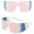 Frameless Colorful Sunglasses Windproof Uv Protection Sun Glasses For Driving Fishing Outdoor Sports pink lens