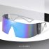 Frameless Colorful Sunglasses Windproof Uv Protection Sun Glasses For Driving Fishing Outdoor Sports white mercury lens
