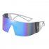 Frameless Colorful Sunglasses Windproof Uv Protection Sun Glasses For Driving Fishing Outdoor Sports pink lens