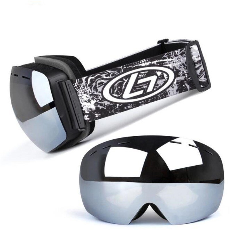 Frameless Snowmobile Goggles Anti Fog UV Doub