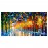 Frameless Street View Oil Painting for Living Room Bedroom Decoration 20x40cm painting core AA295
