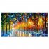 Frameless Street View Oil Painting for Living Room Bedroom Decoration 20x40cm painting core AA295