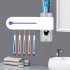Free Drilling Hanging Rack Home Multifunctional UV Sterilizer for Toothbrush white European regulations