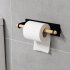 Free Punching Adhesive Paper Towel Holder Under Cabinet for Kitchen Bathroom Paste white
