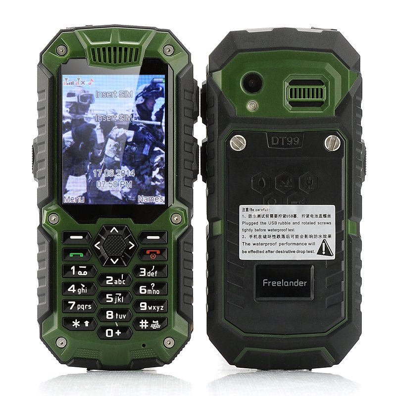 Freelander i40 Rugged Phone (Green)